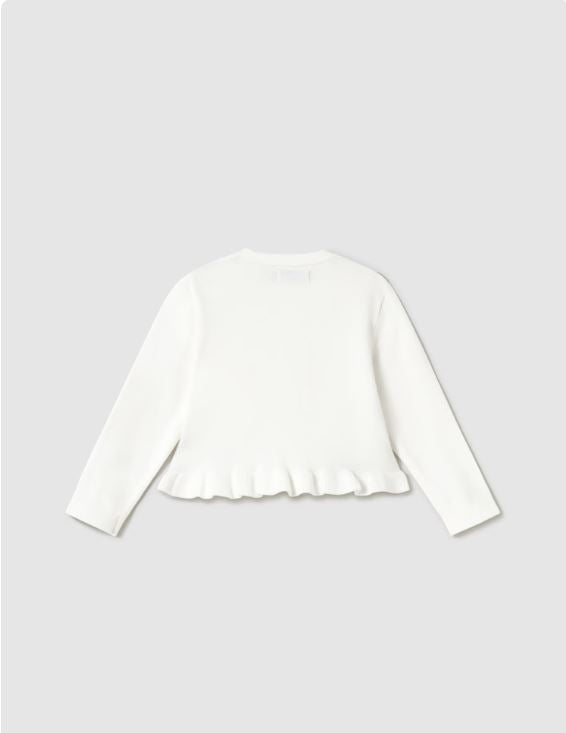 Rebeca tricot volante bebé niña
