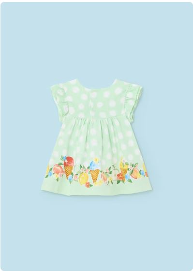 Vestido estampado recien nacida
