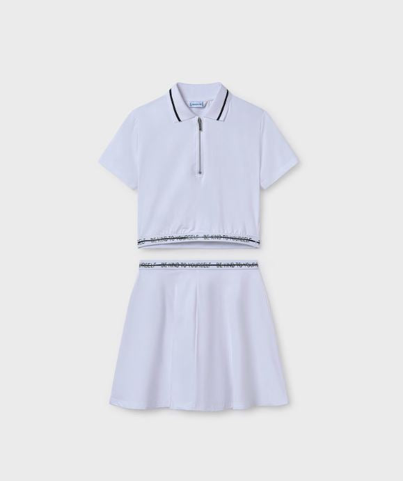 Conjunto falda y polo chicas