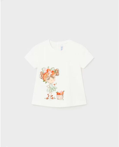 Camiseta estampada better cotton bebe niña