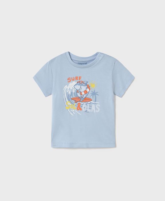 Camiseta surf tiburón bebé niño