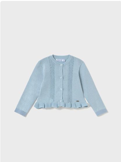 Rebeca tricot volante bebé niña