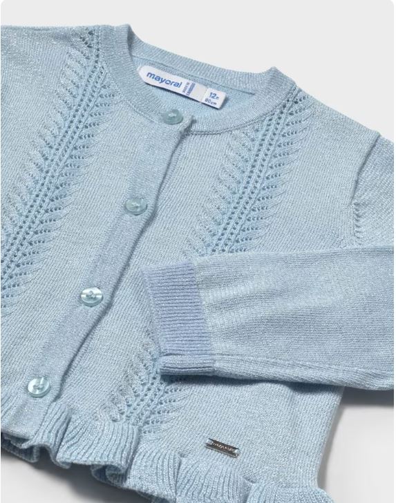 Rebeca tricot volante bebé niña