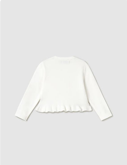 Rebeca tricot volante bebé niña