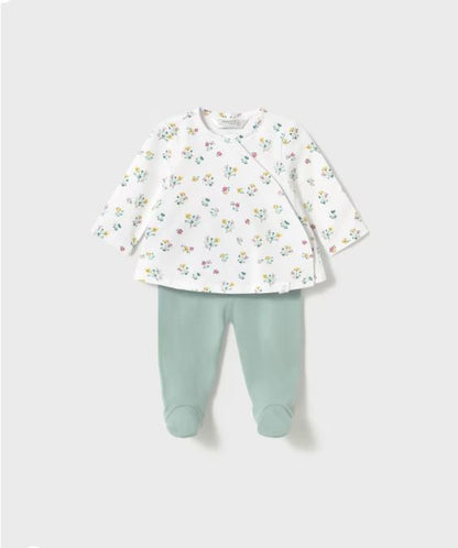 Conjunto polaina y camiseta manga larga estampado recién nacida