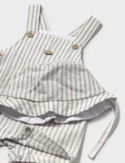 Peto corto estampado con gorro recién nacido