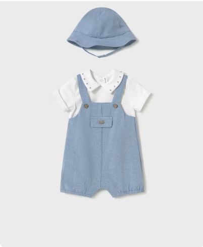 enterito peto simulado con gorro recién nacido