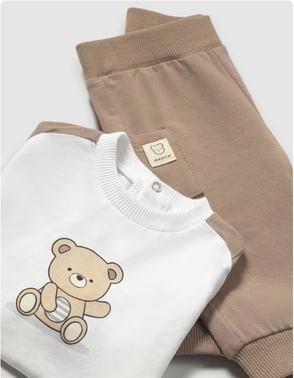 Conjunto 4 piezas pantalón largo recién nacido