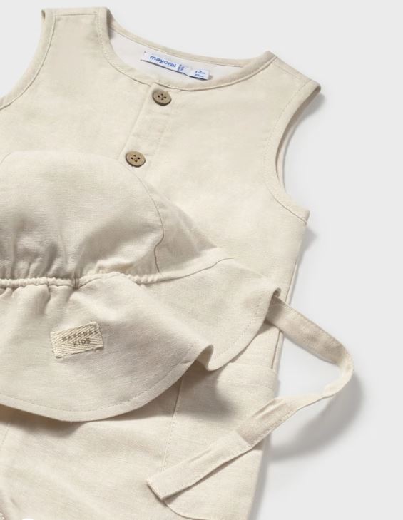 Peto corto con gorro bebé niño