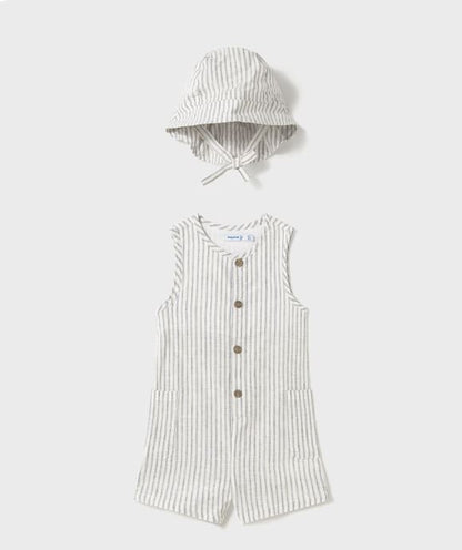 Peto corto con gorro bebé niño