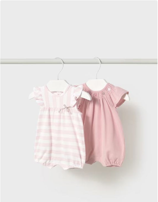 Set 2 enteritos cortos recién nacida