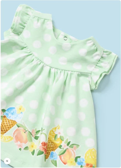 Vestido estampado recien nacida