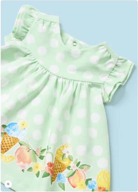 Vestido estampado recien nacida