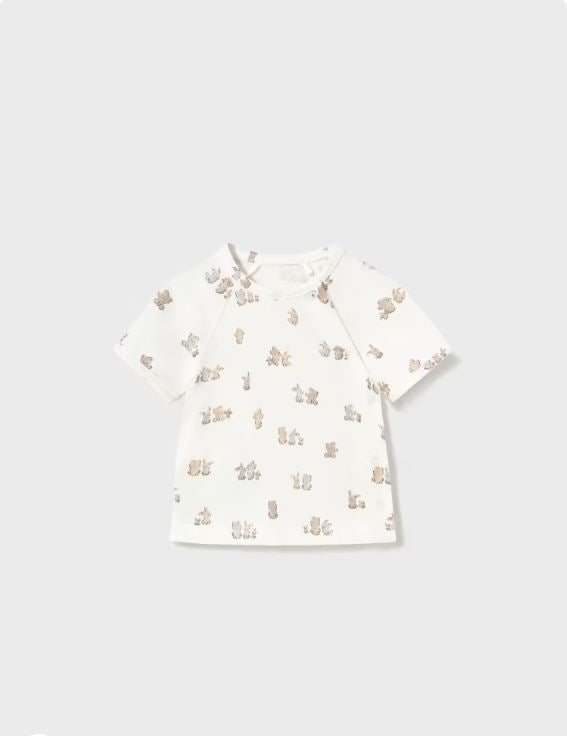 Chándal con camiseta estampada recién nacida