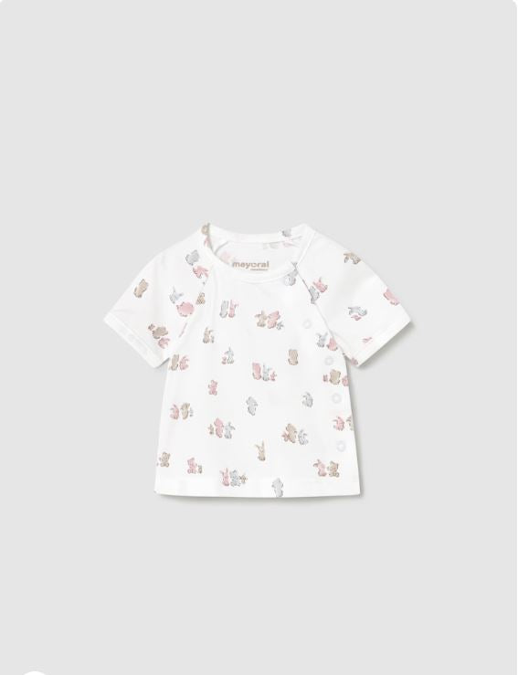 Chándal con camiseta estampada recién nacida
