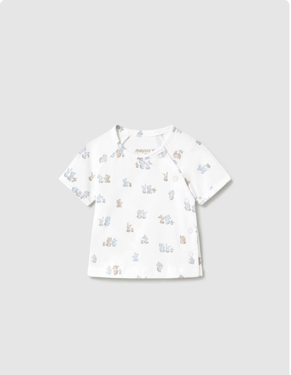 Chándal con camiseta estampada recién nacida
