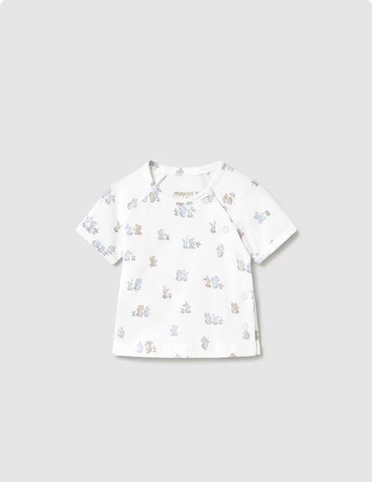Chándal con camiseta estampada recién nacida