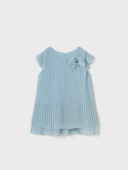Vestido tul plisado bebé niña