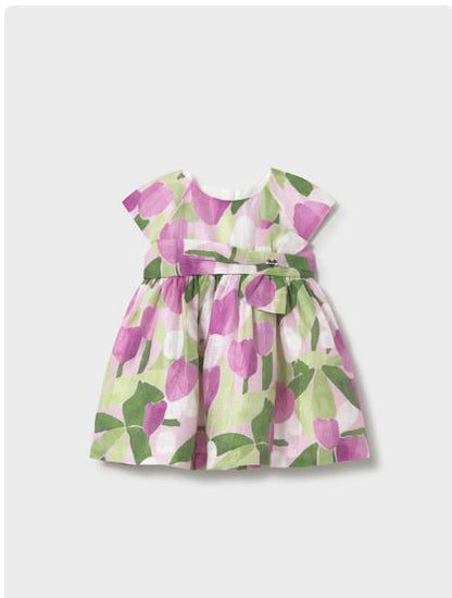 Vestido estampado flores bebé niña