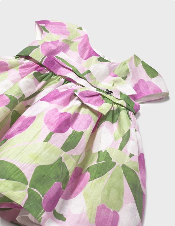 Vestido estampado flores bebé niña