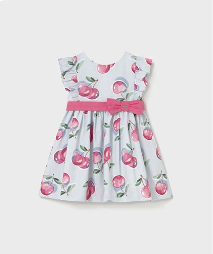 Vestido estampado frutal bebé niña