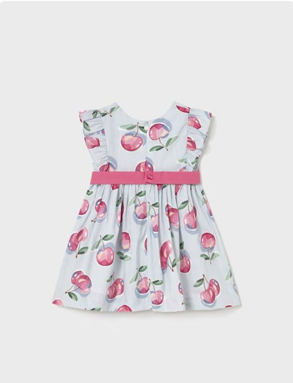Vestido estampado frutal bebé niña