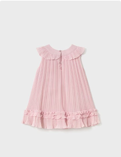 Vestido plisado gasa bebé niña