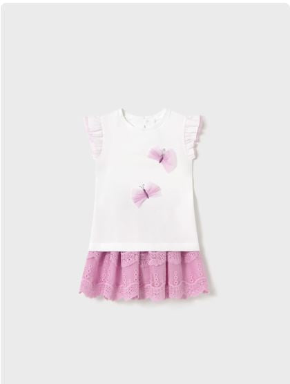 Conjunto falda tul y camiseta bebé niña