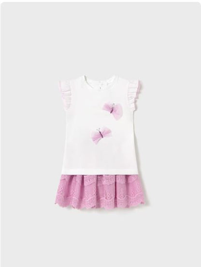 Conjunto falda tul y camiseta bebé niña