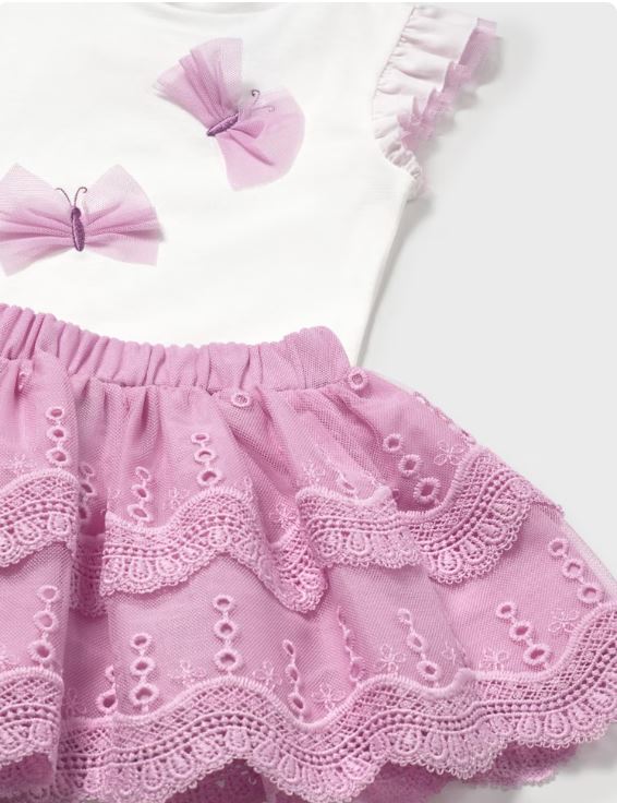 Conjunto falda tul y camiseta bebé niña