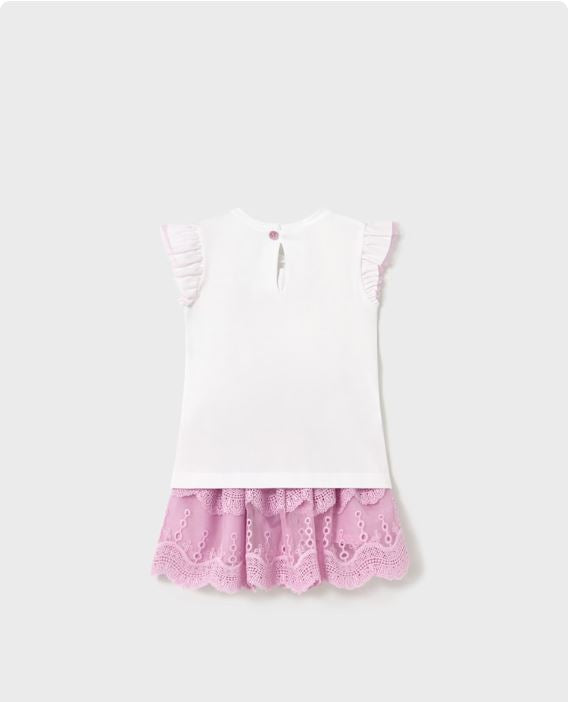 Conjunto falda tul y camiseta bebé niña