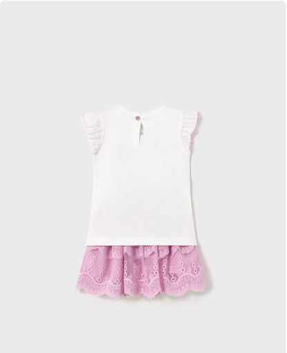 Conjunto falda tul y camiseta bebé niña