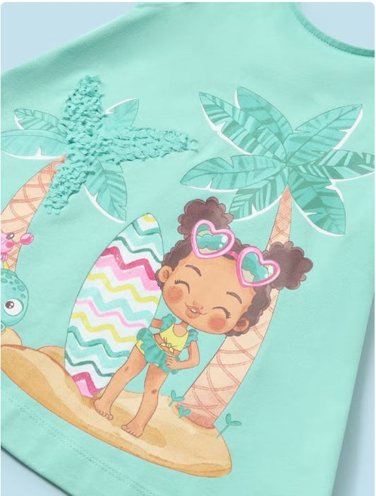 Vestido estampado bebe niña