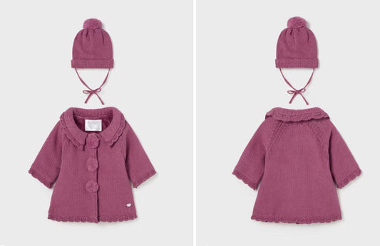 Abrigo Tricot Y Gorro