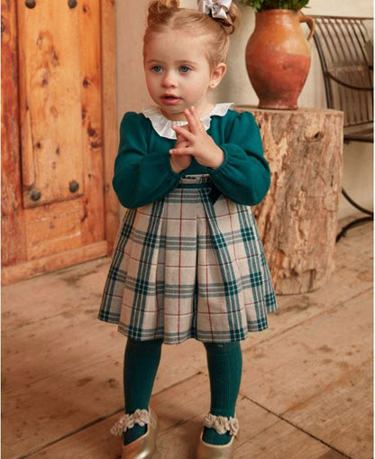 1 Vestido combinado cuadros