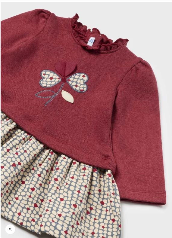 1 Vestido combinado flor