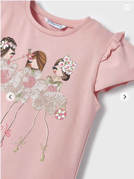 Polera manga corta niña