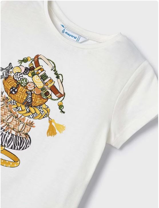 Camiseta estampada niña