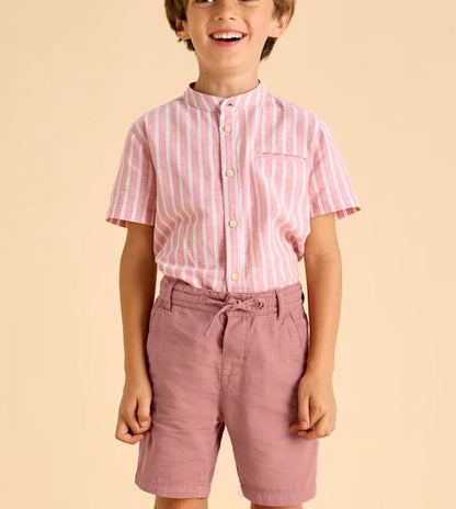Bermuda cordón con lino niño