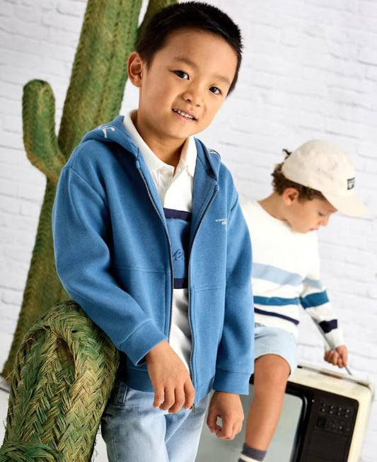 Sudadera texto capucha niño