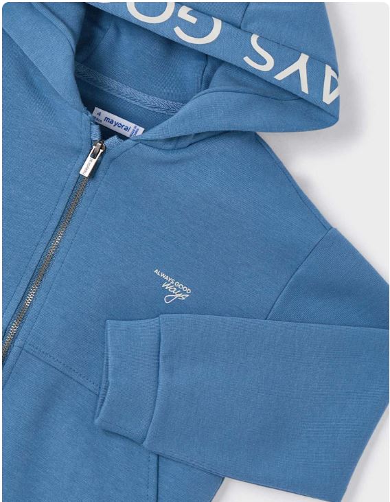 Sudadera texto capucha niño
