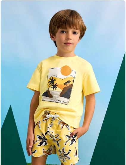Bañador bermuda estampado niño