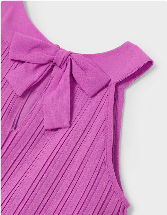 Vestido plisado niña