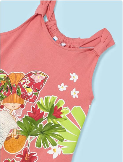 Vestido estampado niña