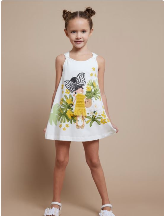 Vestido estampado niña