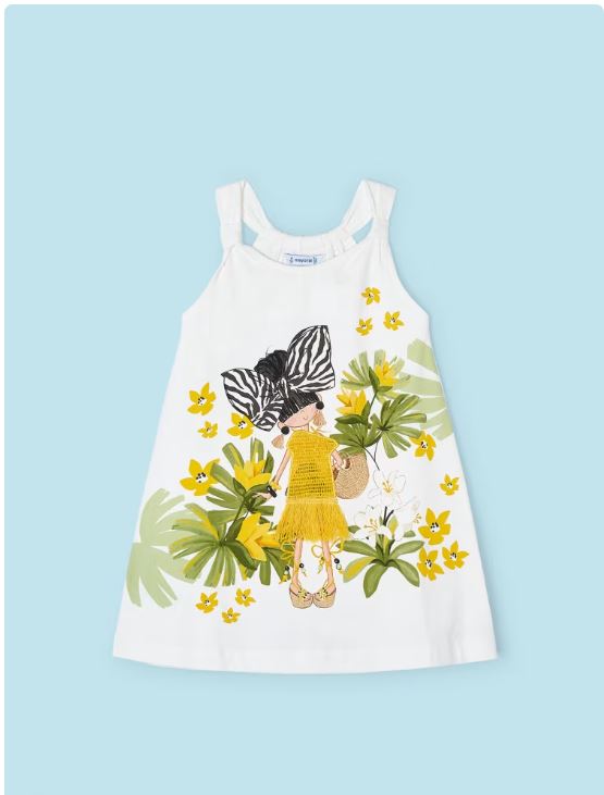 Vestido estampado niña