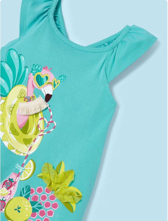 Vestido estampada better cotton niña