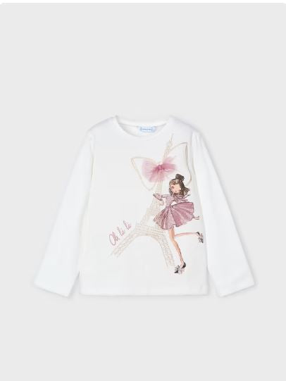 Camiseta estampado y aplique