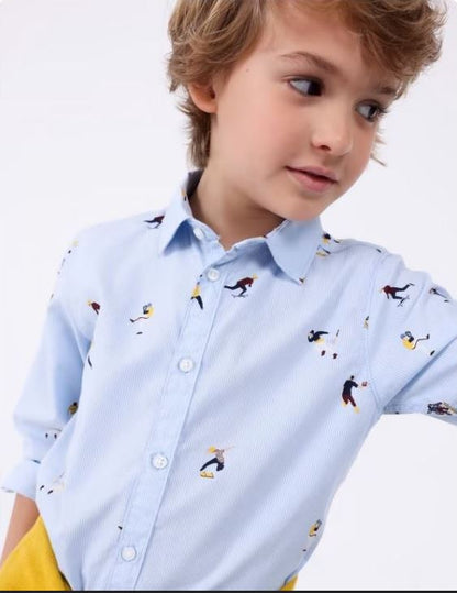 1 CAMISA ESTAMPADA ALGODON