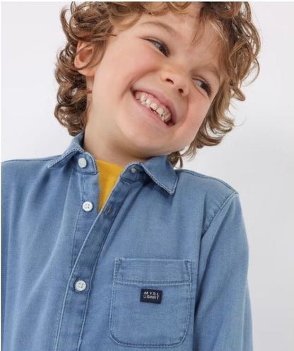 Camisa mezclilla niño